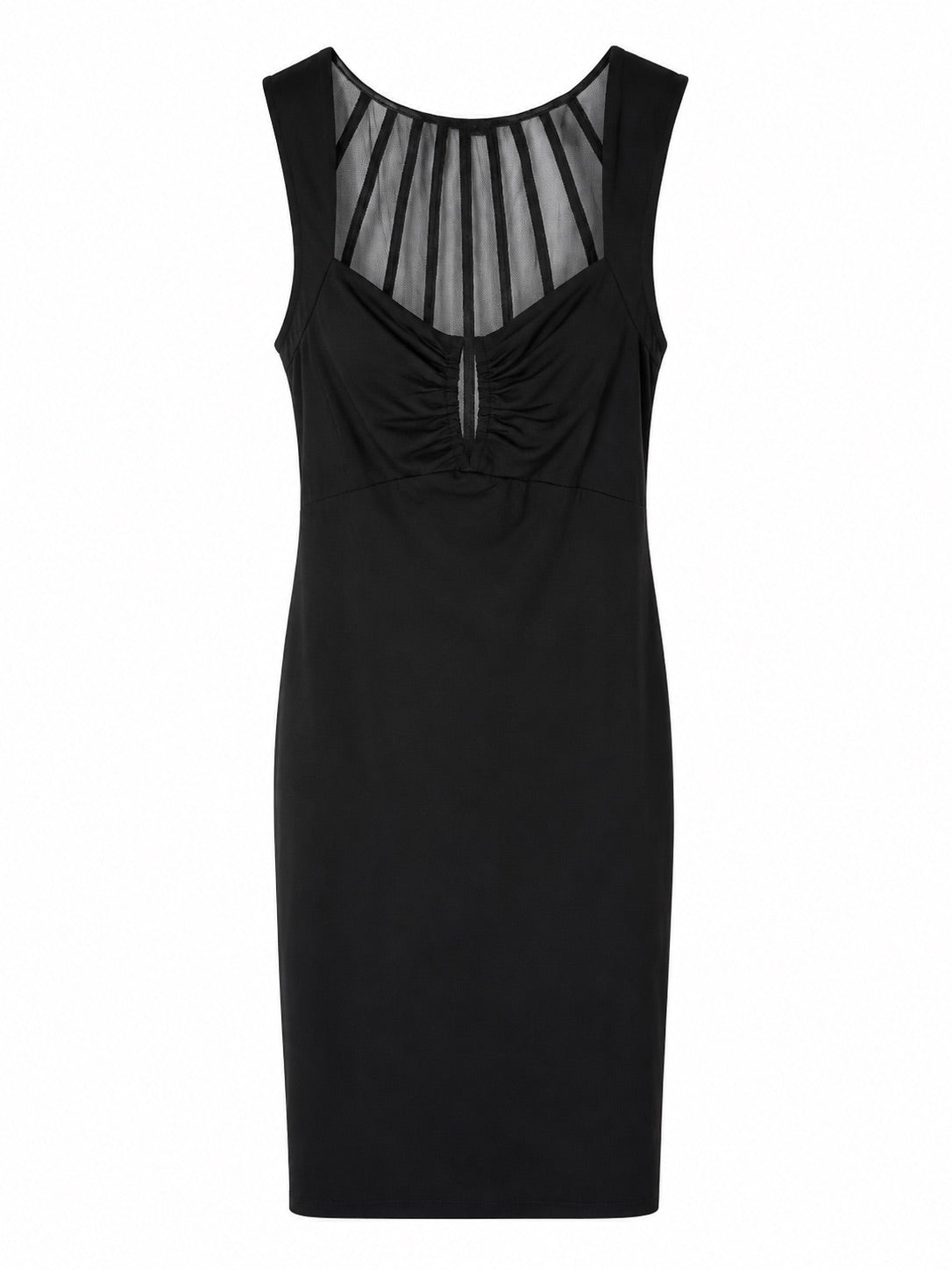 Marciano by Guess Mesh Panel Bodycon Dress – Black