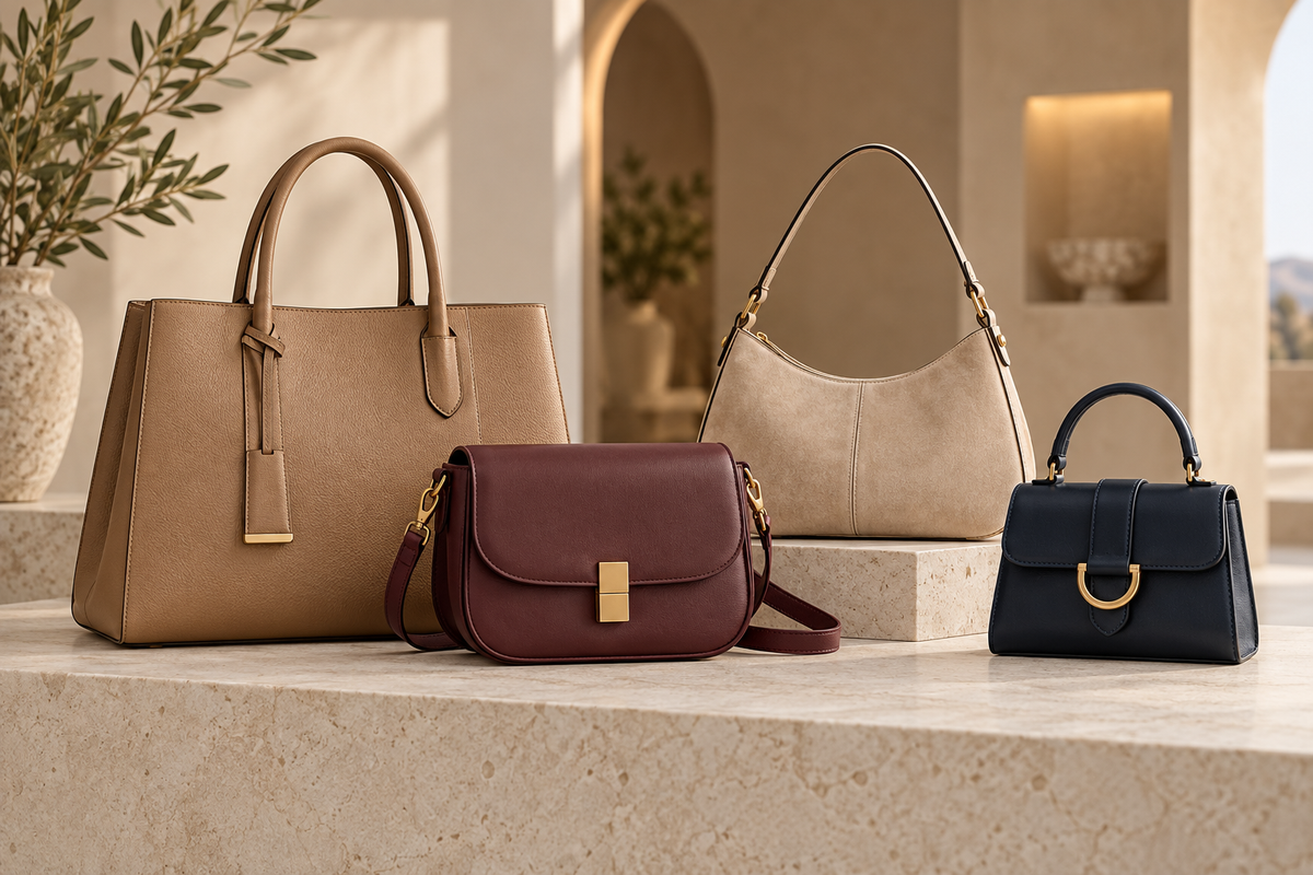 Women's designer bags in neutral colors – outlet collection