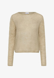 Saint Tropez ANELISZ BOATNECK Jumper – Oxford Tan Melange