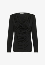 SOAKED in Luxury SLHanadi Drape Long-Sleeve Top