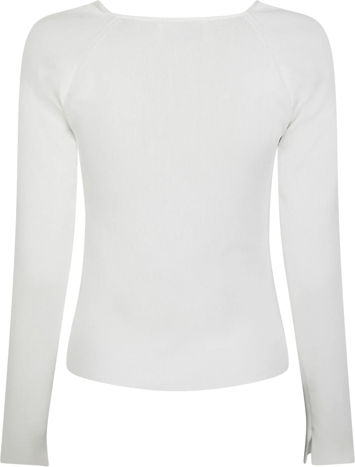 Neo Noir Elaina Wrap Knit Blouse – White