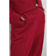 Kaffe Sakura Tailored Trousers – Burgundy