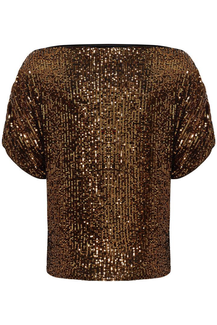 SOAKED in Luxury Suse flitteres felső – rézbronz