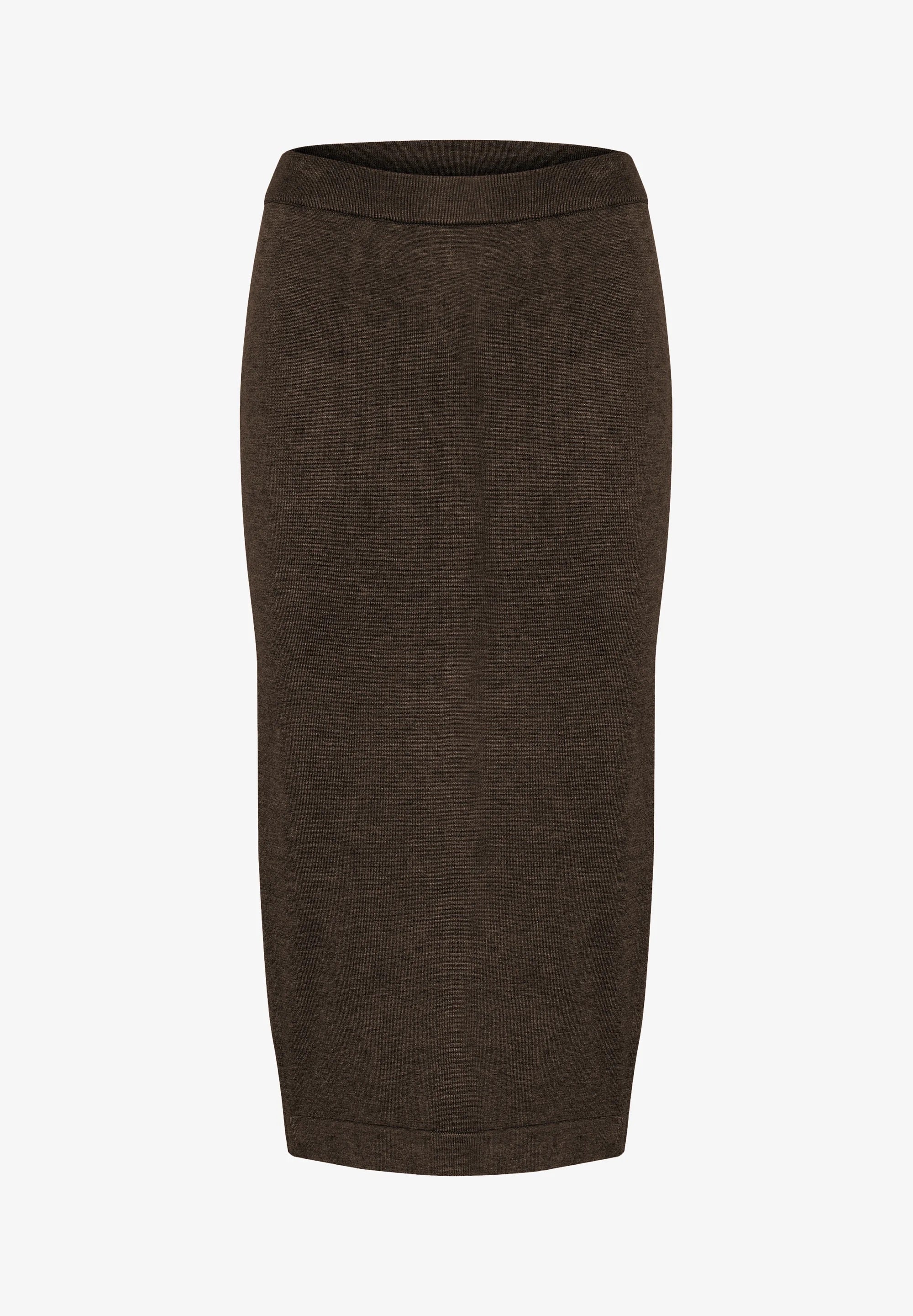 Saint Tropez MilaSZ Pencil Skirt – Dark Oak Melange