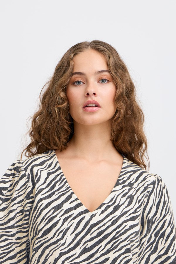 ICHI IXZEBRA Dress – Zebra Print
