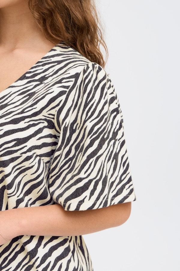 ICHI IXZEBRA Dress – Zebra Print