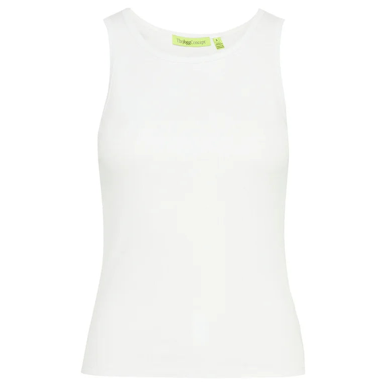 The Jogg Concept JCTonda Ribbed Tank Top – Off White