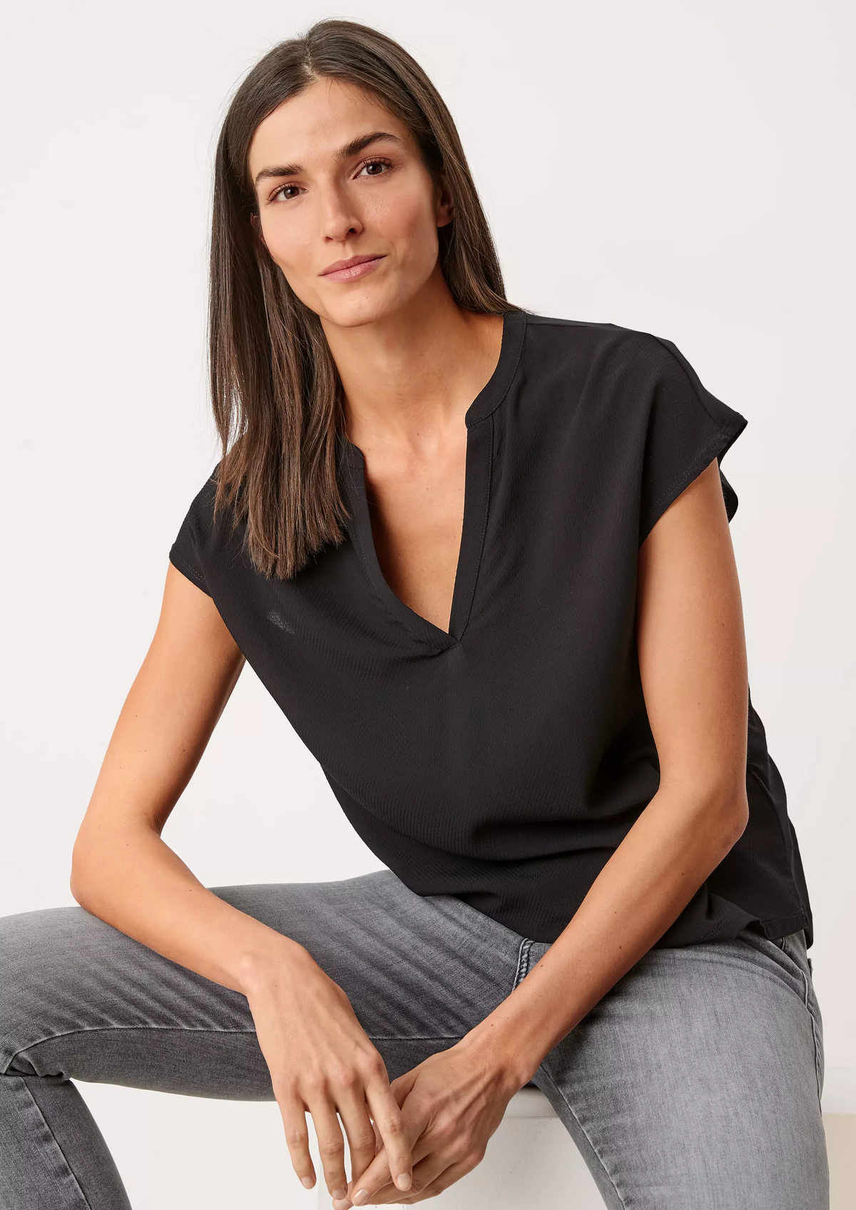 s.Oliver Viscose Shirt Material Mix
