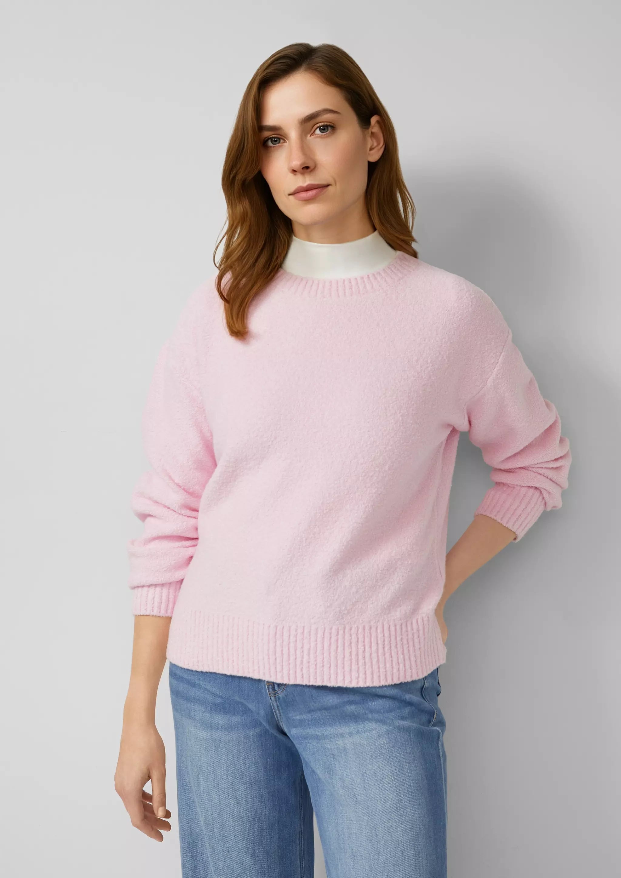 s.Oliver Relaxed-Fit Bouclé Jumper