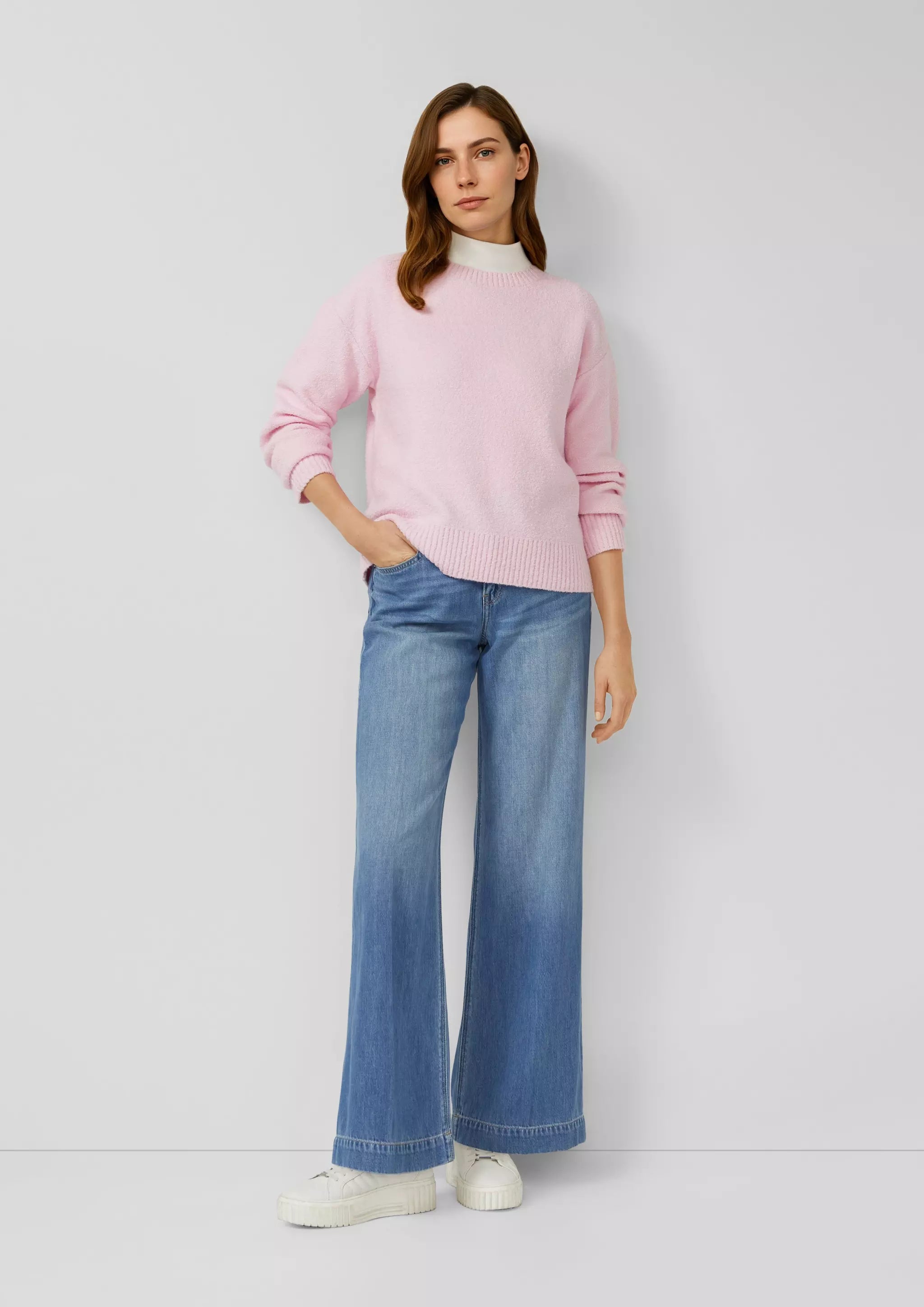 s.Oliver Relaxed-Fit Bouclé Jumper