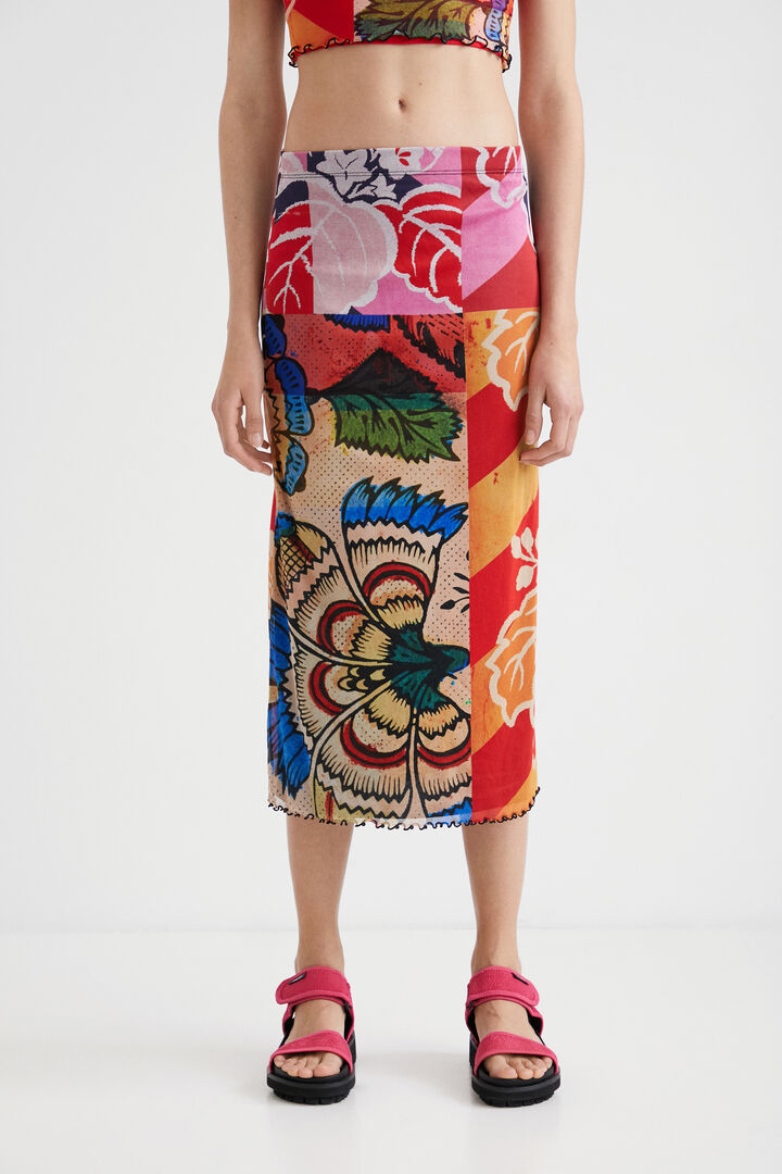 Desigual patchwork midiszoknya