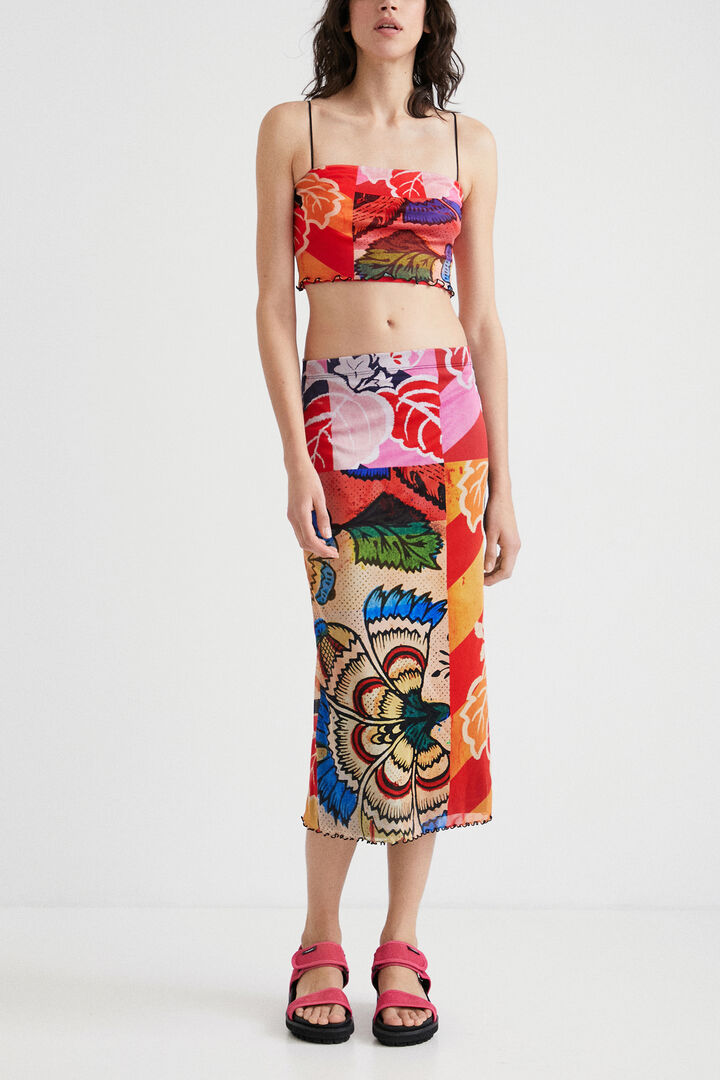 Desigual patchwork midiszoknya