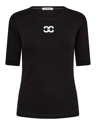 Co'couture Granny CC logós póló – fekete