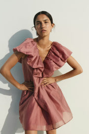 InWear AmeliaIW Dress – Dusty Rose Ruffle Dress