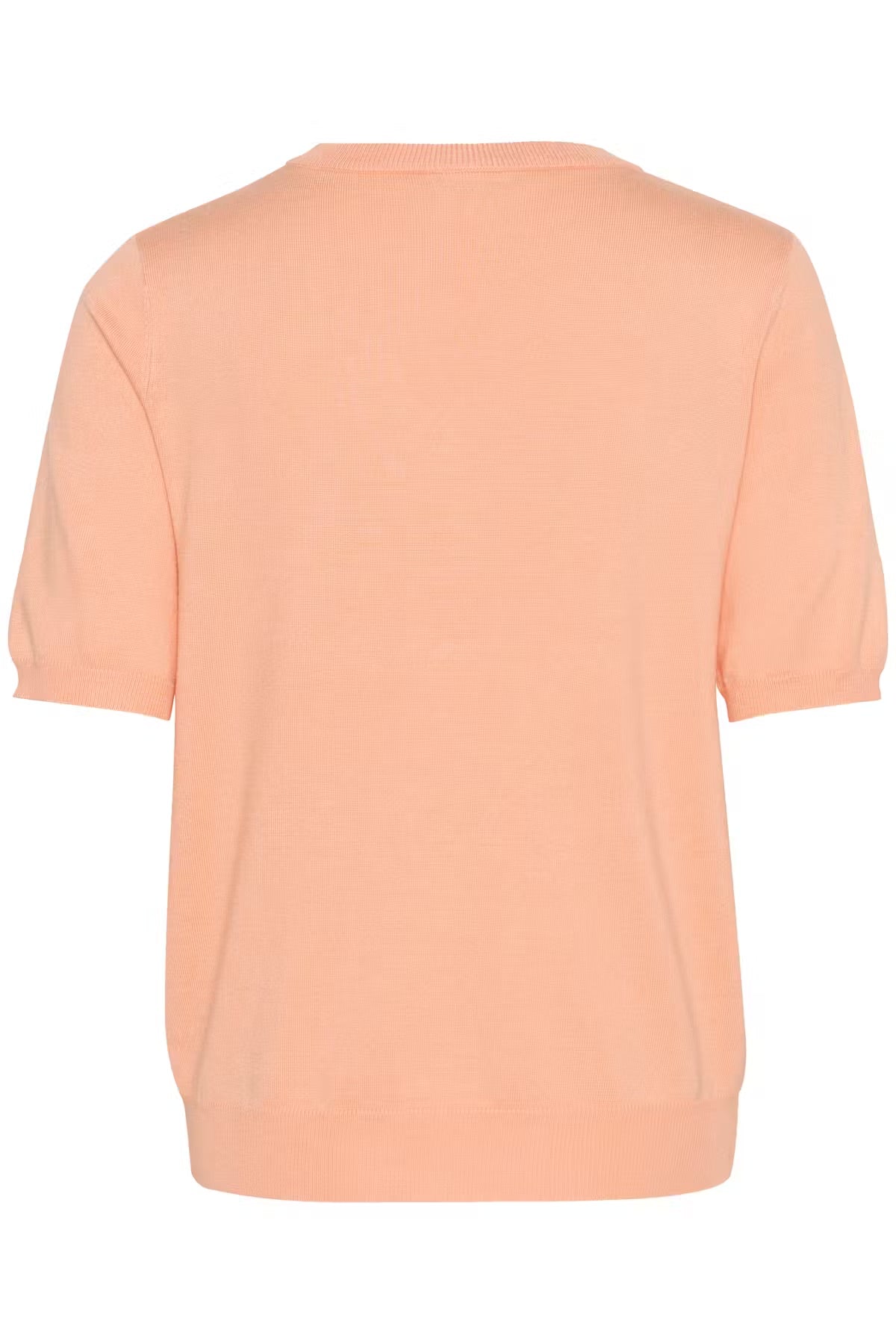 Kaffe KAlizza V-Neck Knit Jumper – Peach