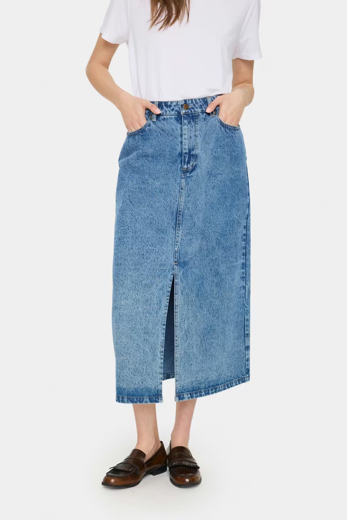 Saint Tropez GabiSZ Skirt – Light Blue Denim