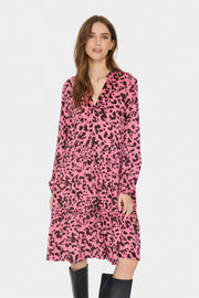 Saint Tropez Style EdaSZ Long-Sleeve Dress – Rose