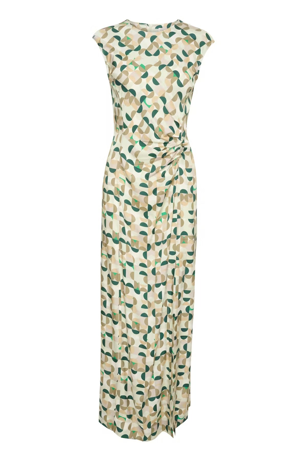 InWear BerilIW Dress – Green Geometric Print Maxi Dress