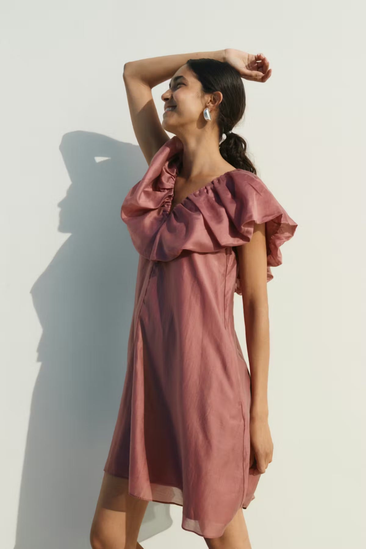 InWear AmeliaIW Dress – Dusty Rose Ruffle Dress