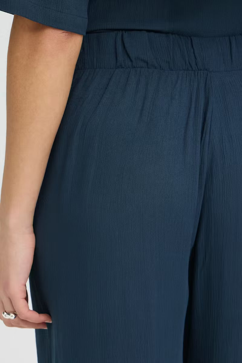 ICHI IHMARRAKECH nadrág – Deep Teal Blue