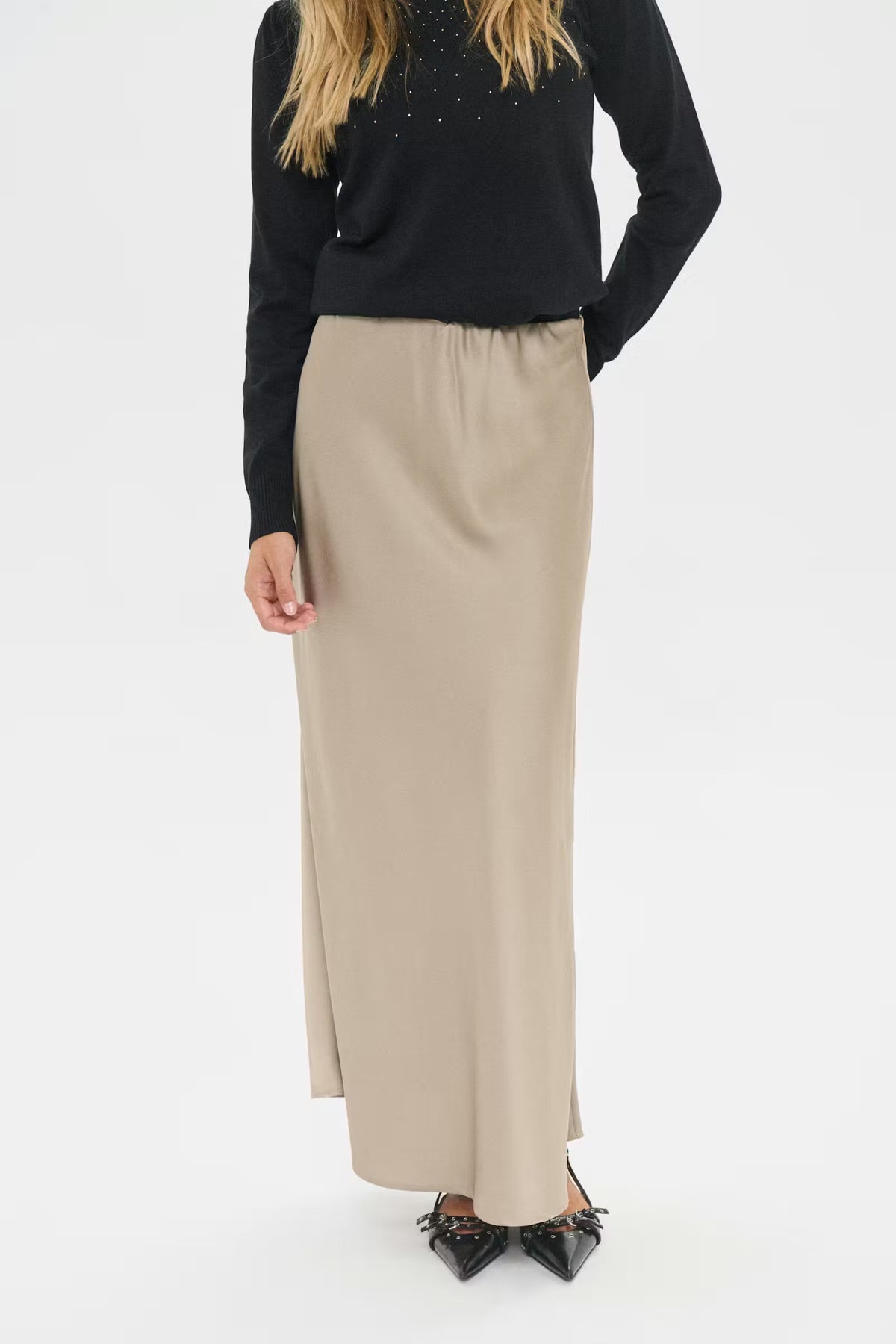 Saint Tropez LodisaSZ Maxi Skirt – Beige