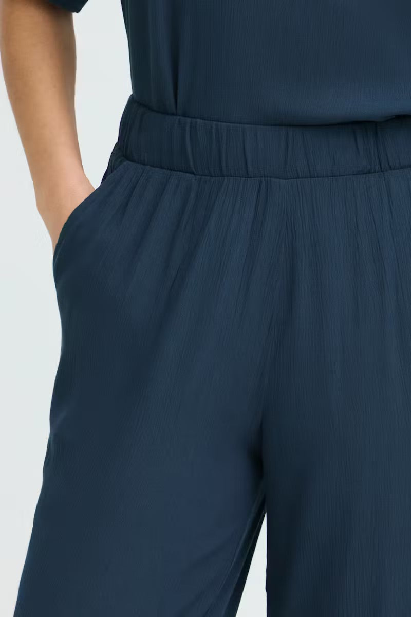 ICHI IHMARRAKECH nadrág – Deep Teal Blue