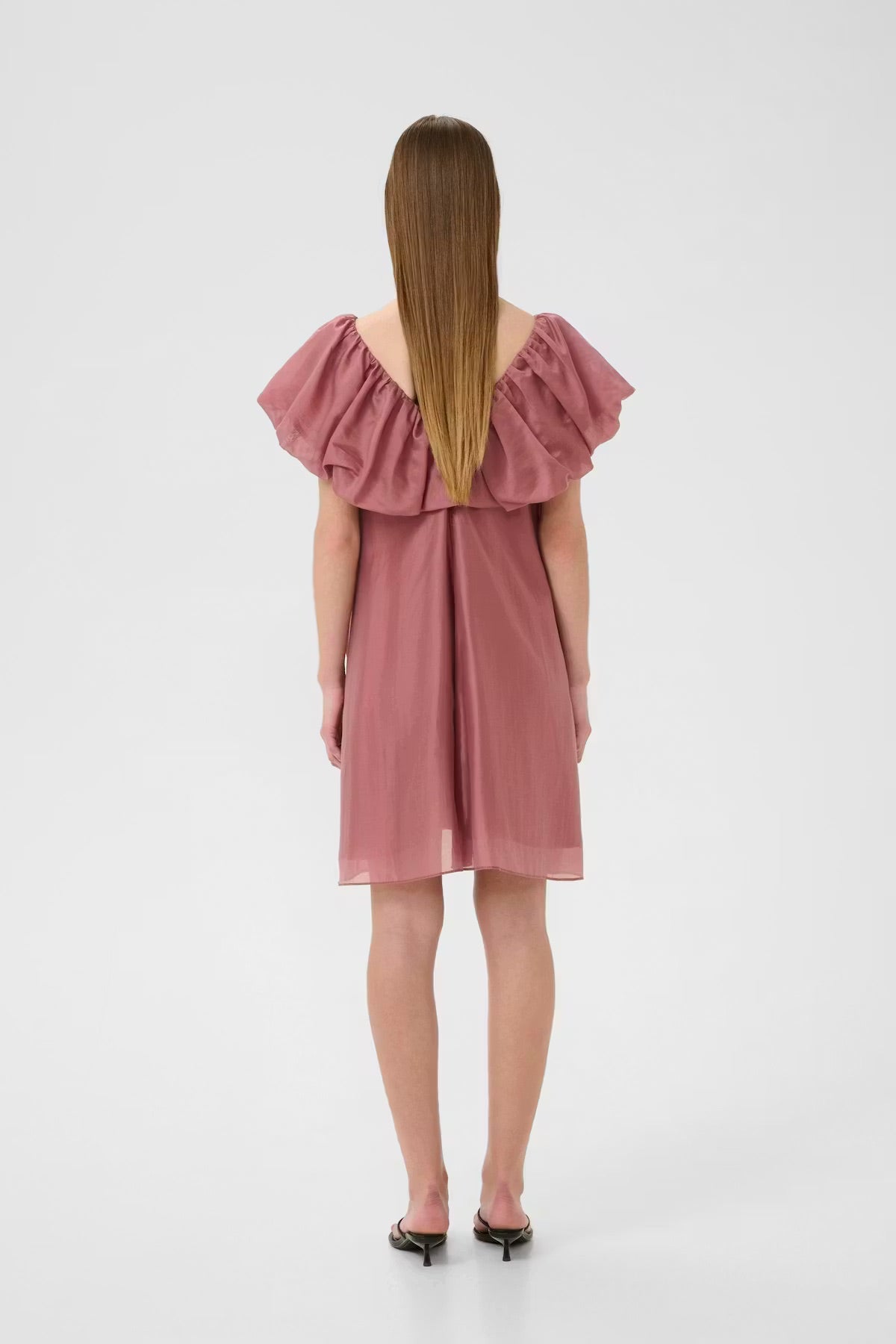 InWear AmeliaIW Dress – Dusty Rose Ruffle Dress