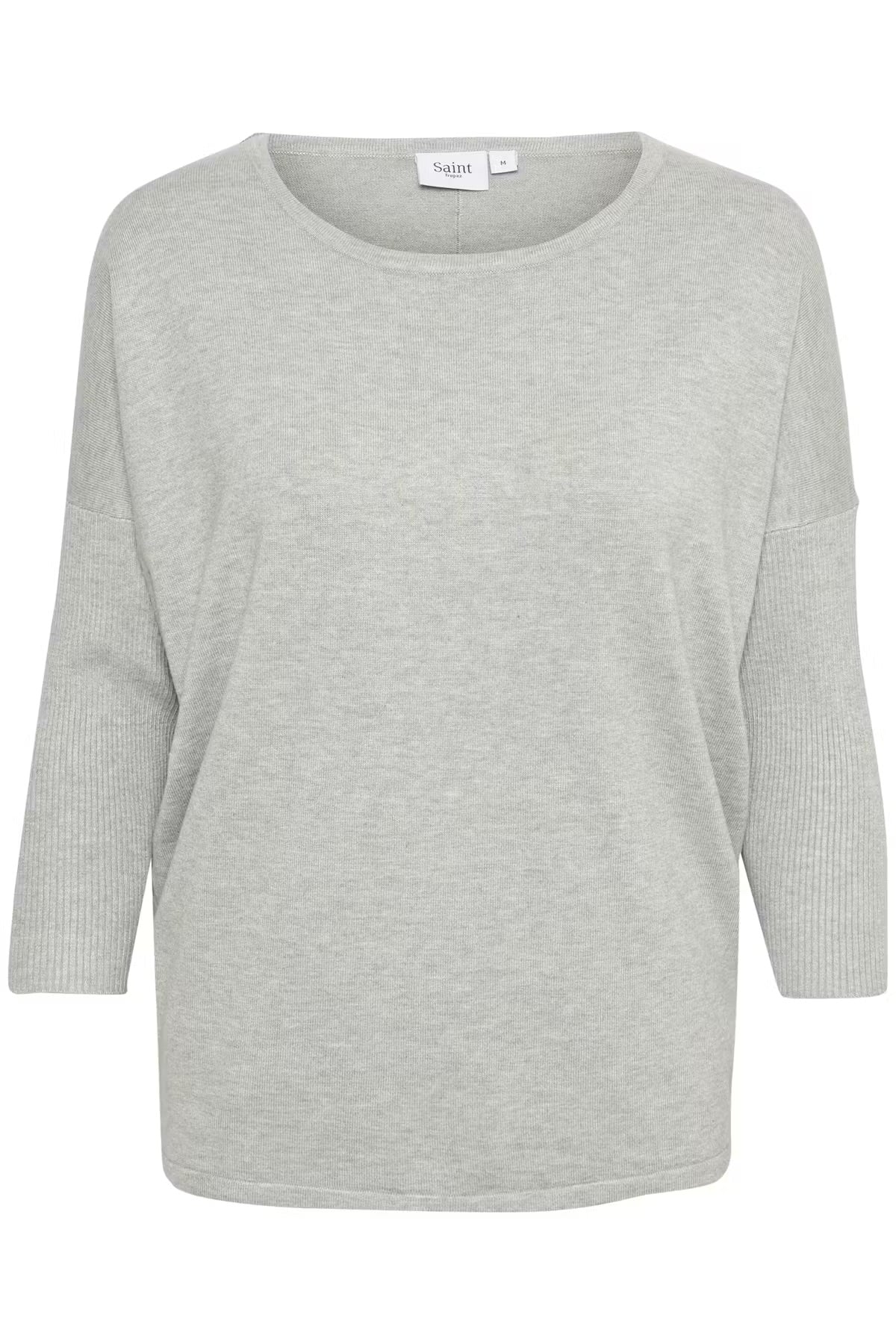 Saint Tropez MilaSZ kerek nyakú pulóver – Pearl Grey Melange