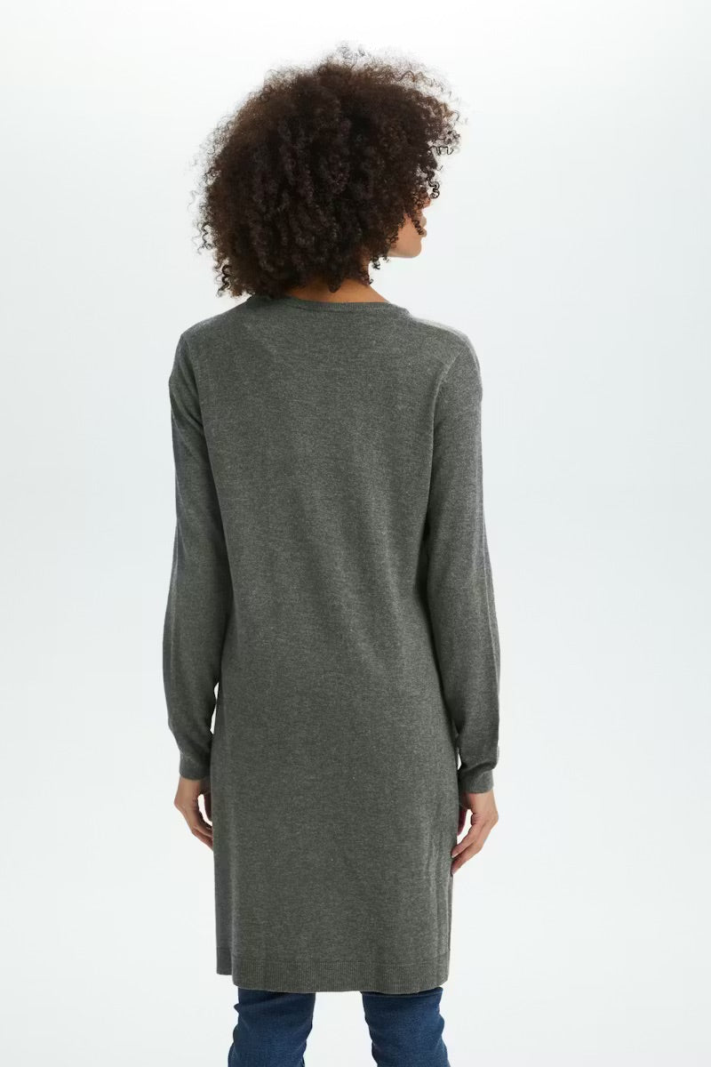 Saint Tropez Long Cardigan with Pockets – Grey