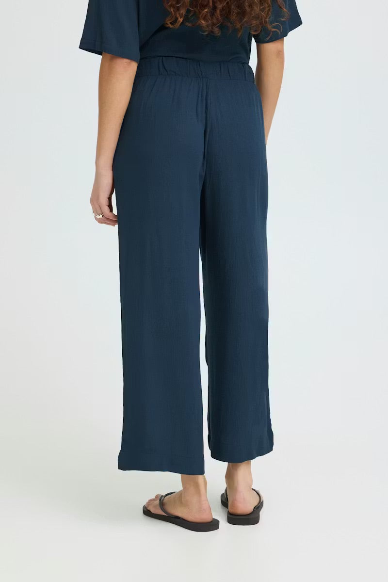 ICHI IHMARRAKECH nadrág – Deep Teal Blue