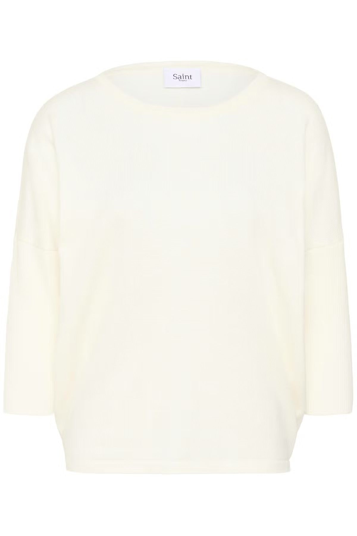 Saint Tropez MilaSZ R-Neck Jumper – White