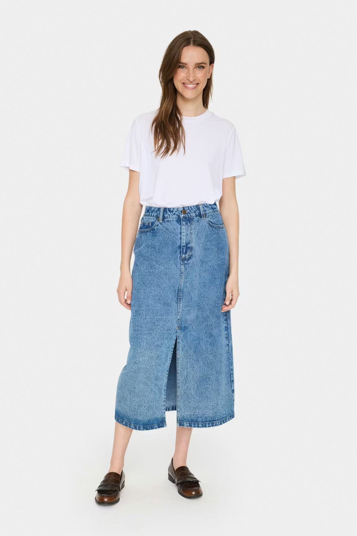 Saint Tropez GabiSZ Skirt – Light Blue Denim