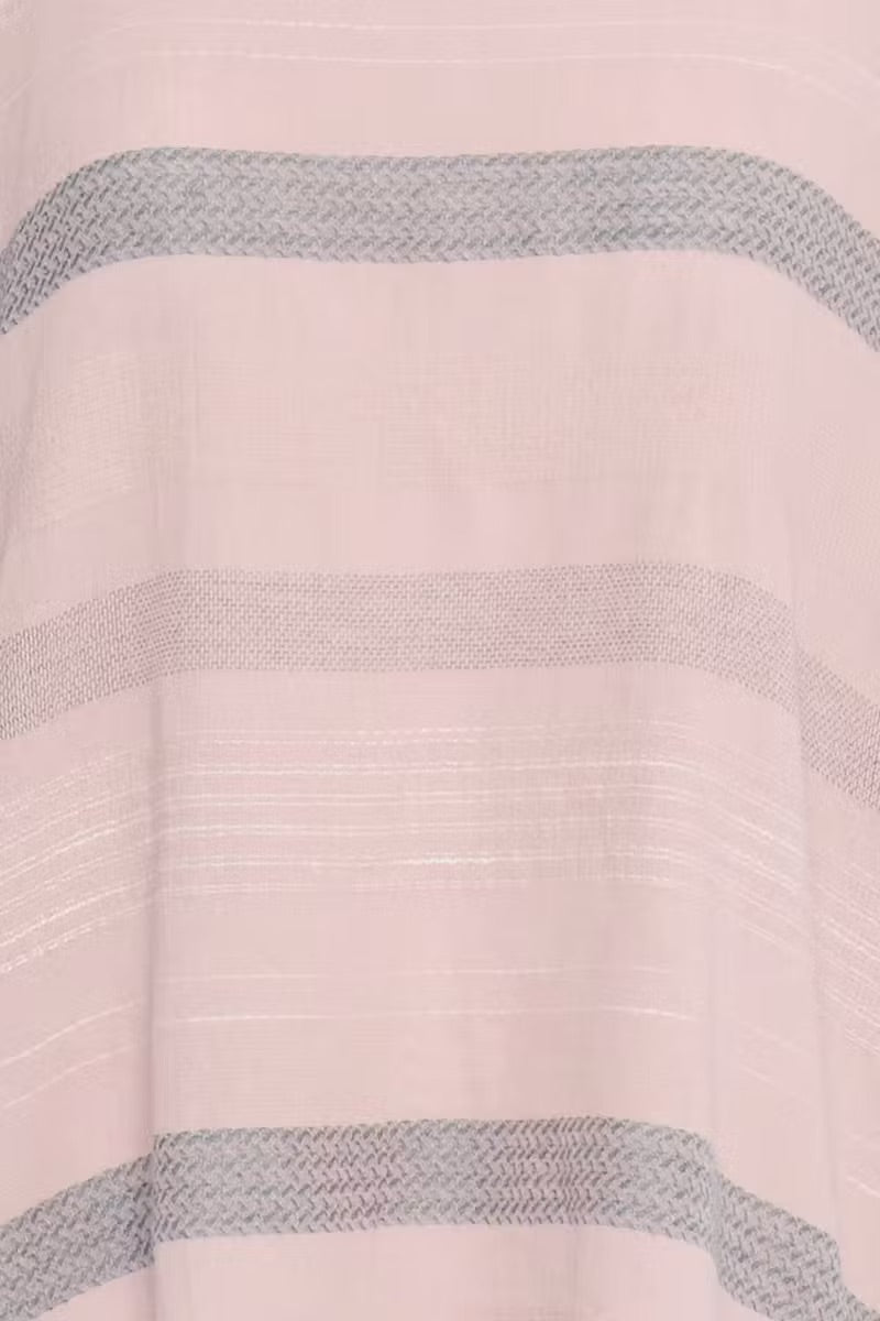 Sorbet SBKARLINE Blouse – Pink with Silver Stripes
