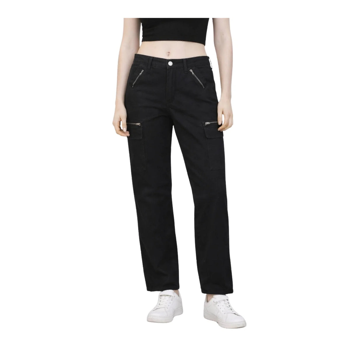 Pulz Jeans Rosita Pocket Trousers – Black