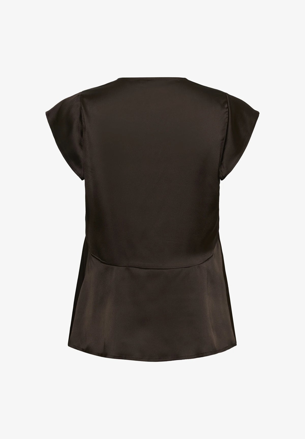 Saint Tropez SafinaSZ Short-Sleeve Blouse – Dark Oak