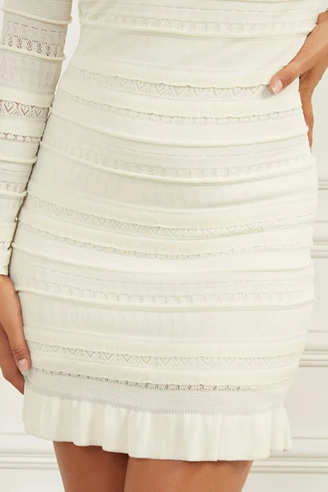 Marciano by Guess Beth Sweater Dress - Pale Pearl, women's fashion, premium brands, elegant designer dress.
