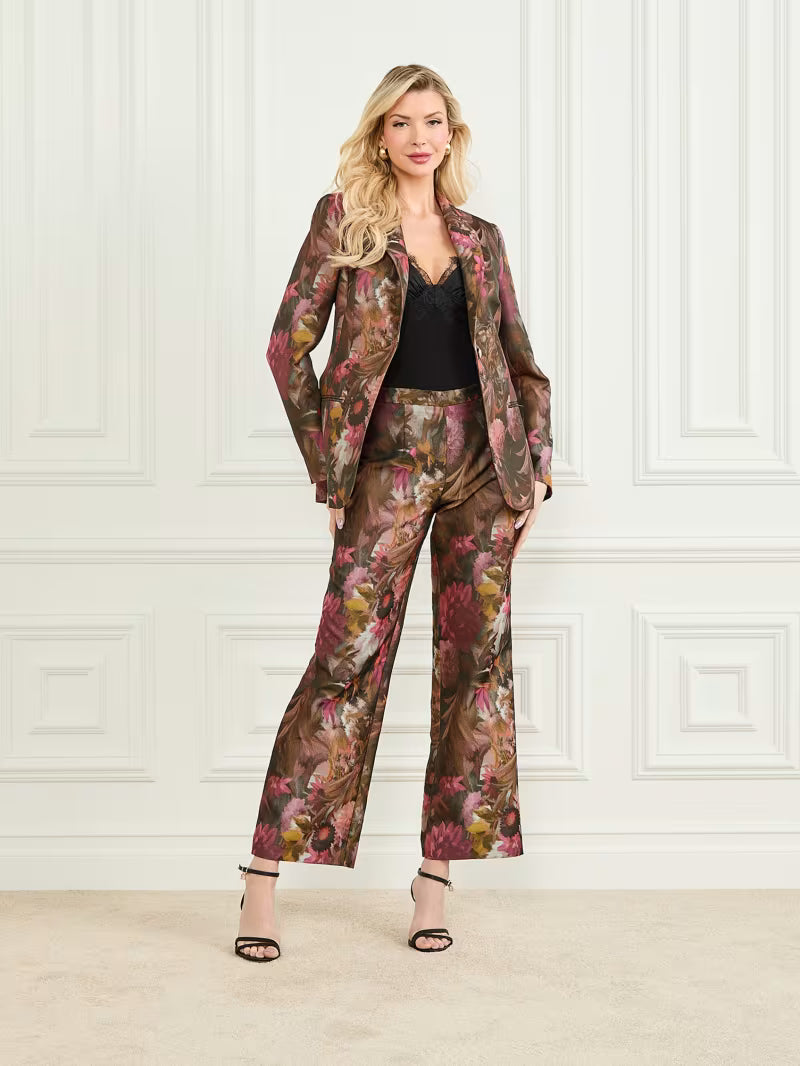 Marciano by Guess Kate Printed Pant - Printed Pants in floral design, classy women's fashion outfit for elegant occasions.