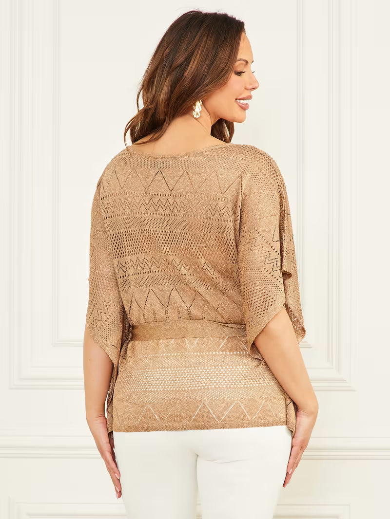 Marciano by Guess Hydra Ruha in ecru, stylish women's fashion top, a perfect blend of elegance and comfort.