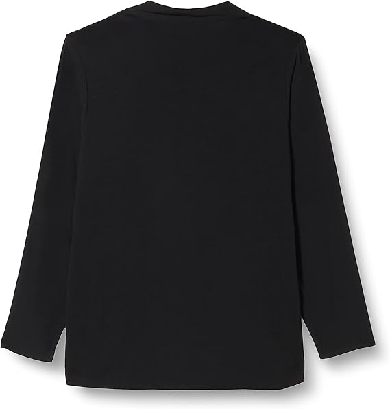TRIANGLE Black Long-Sleeve Blouse – V-Neck
