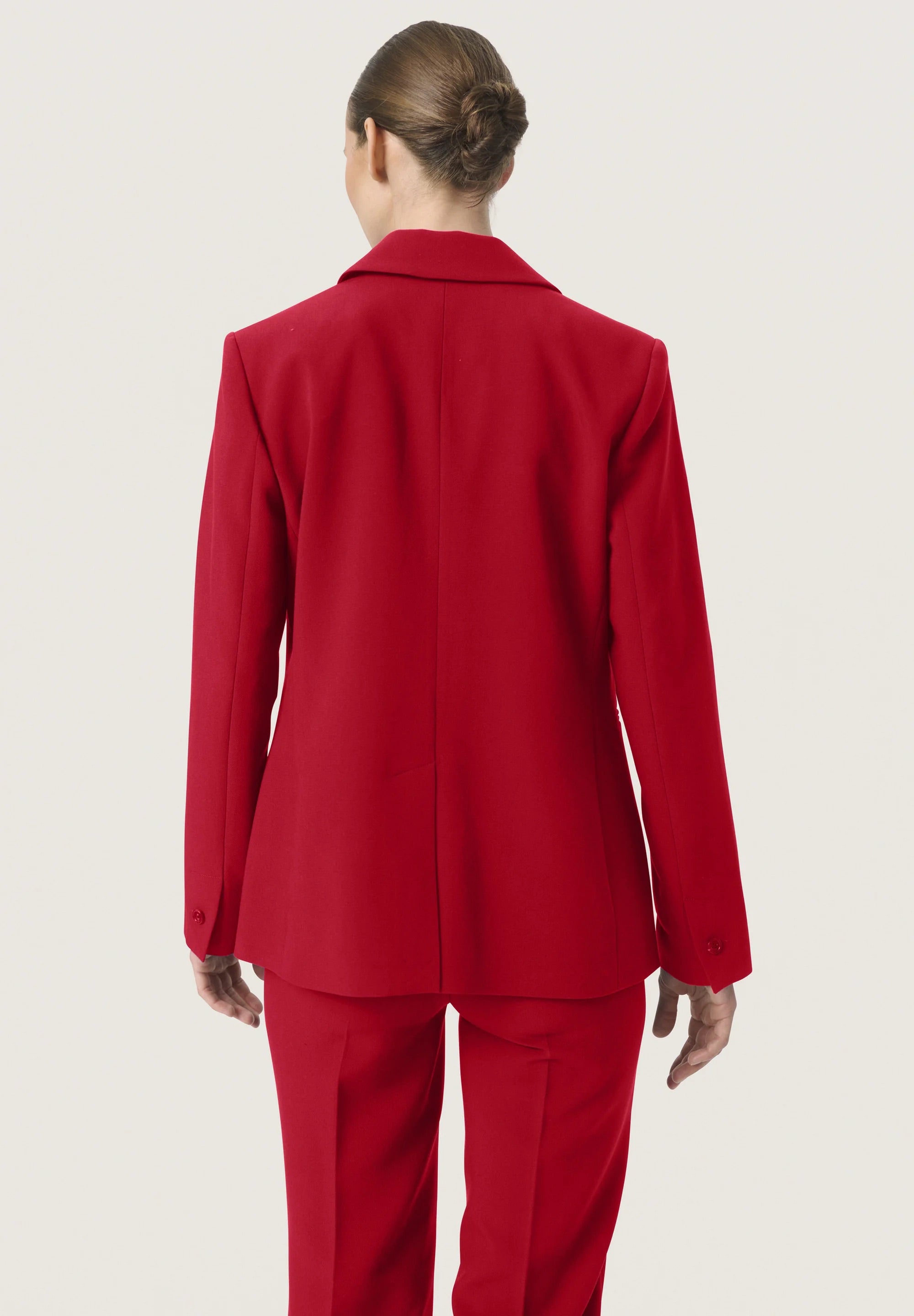 SOAKED in Luxury SLCORINNE rövid blézer – Salsa Red