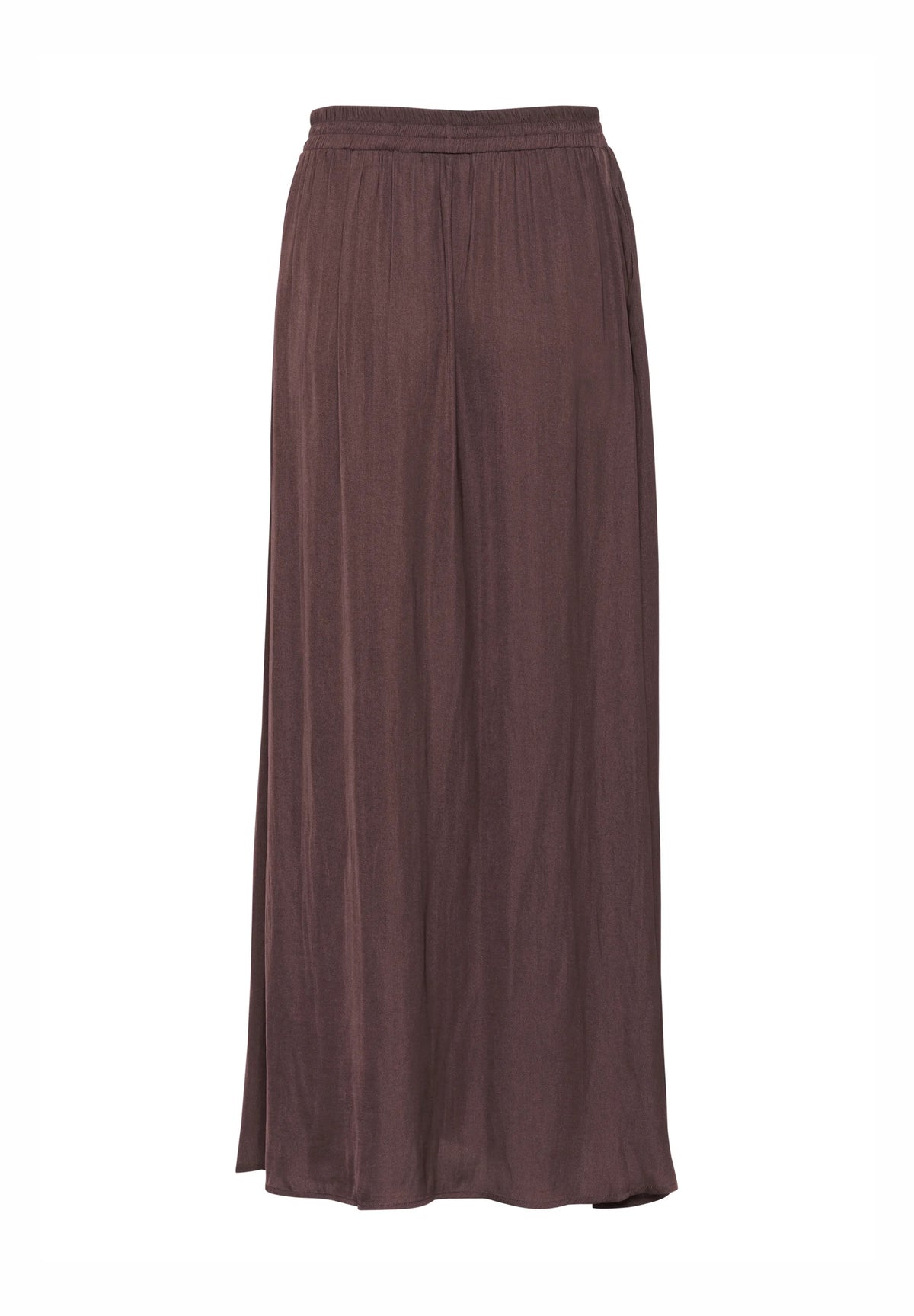 Kaffe KAallie Satin Maxi Skirt – Fudge Brown