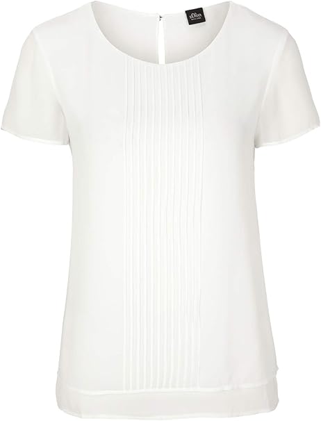 s.Oliver BLACK LABEL Pleated Blouse – Dream Cream