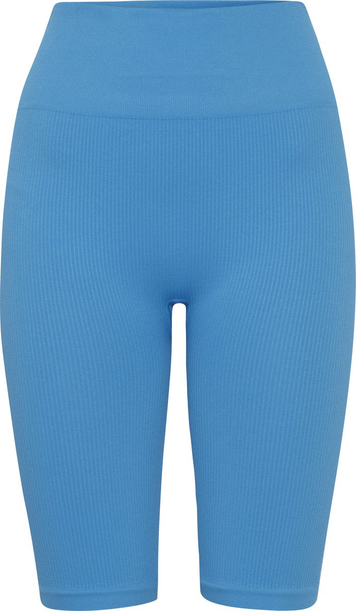 The Jogg Concept JCSahana varratmentes, bordázott kerékpáros fazonú rövidnadrág – kék