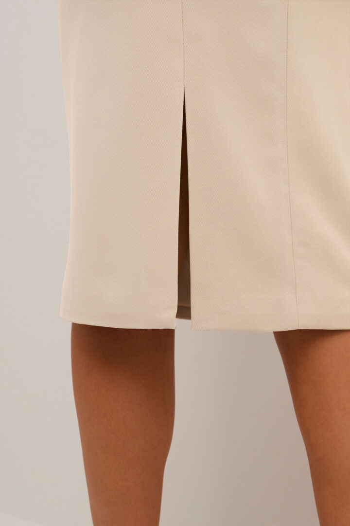 Kaffe Kaelona Pencil Midi Skirt – Feather Grey