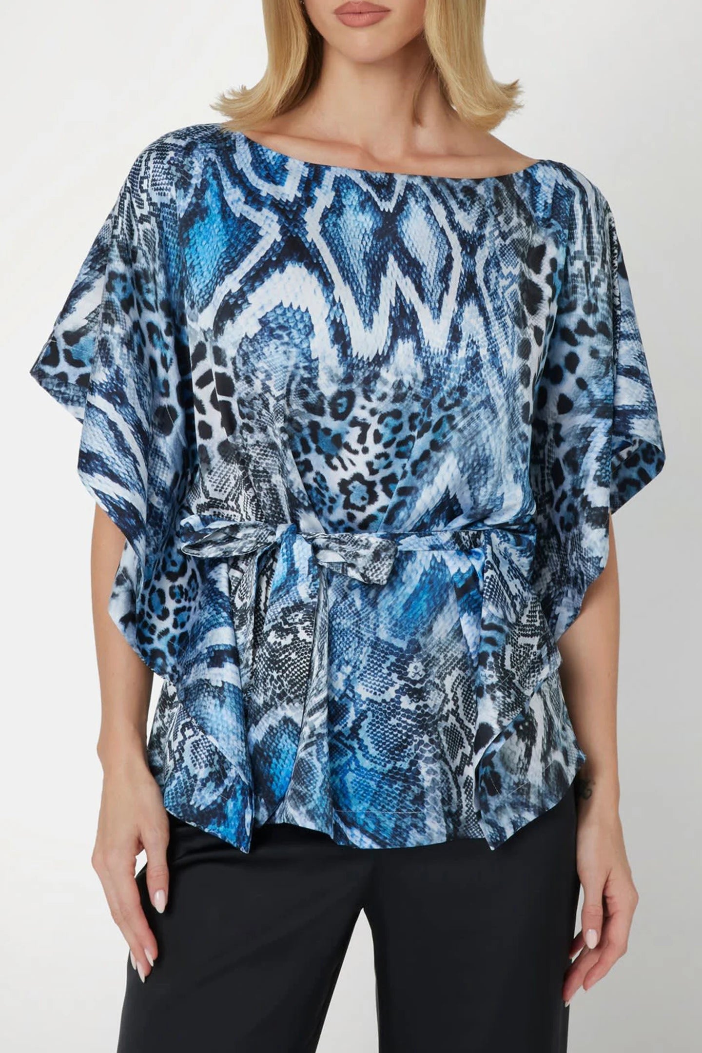 Marciano by Guess Josette Kimono - Midnight Snake in blue and black, stylish women's fashion piece from premium brands.