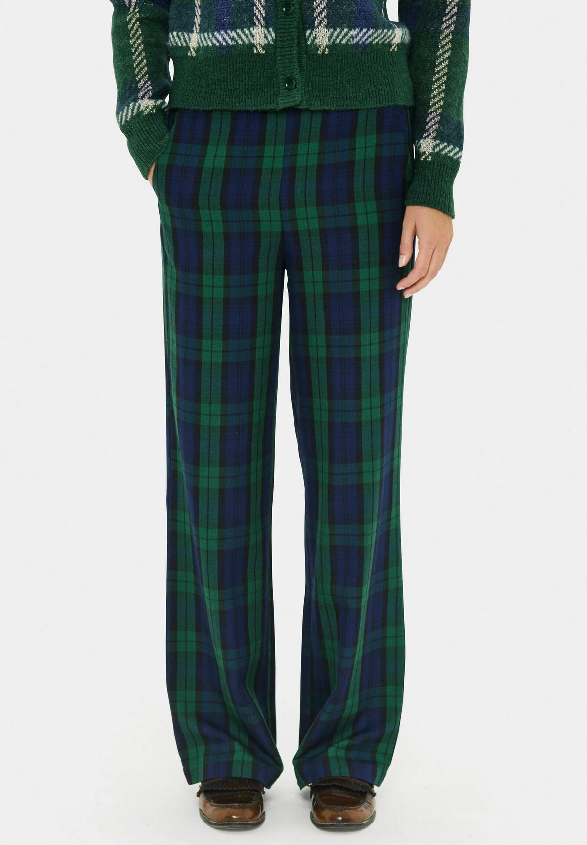 Saint Tropez MADONNASZ nadrág – Ocean Botanical Plaid