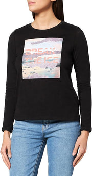 s.Oliver Long-Sleeve T-Shirt – BREAK THE ICE Graphic – Regular Fit