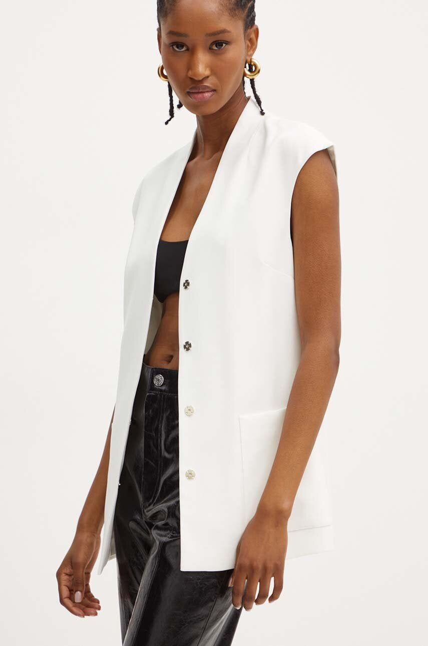 Marciano by Guess Lily Vest - White, women's fashion, elegant top for formal events and everyday wear, premium brands.