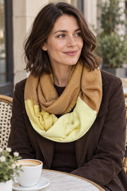 s.Oliver Modal-Blend Snood – Yellow & Brown