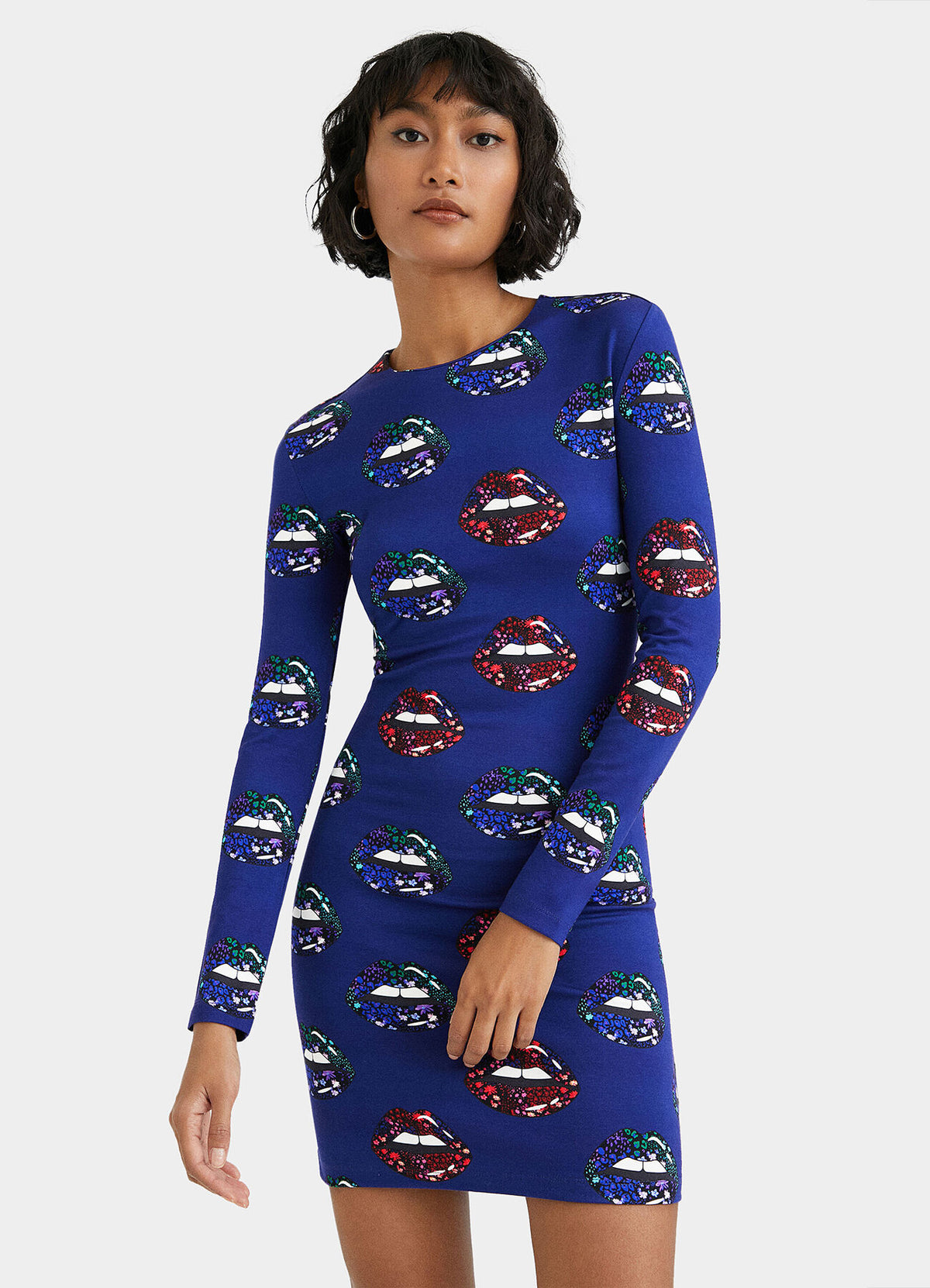 Desigual ajakmintás miniruha